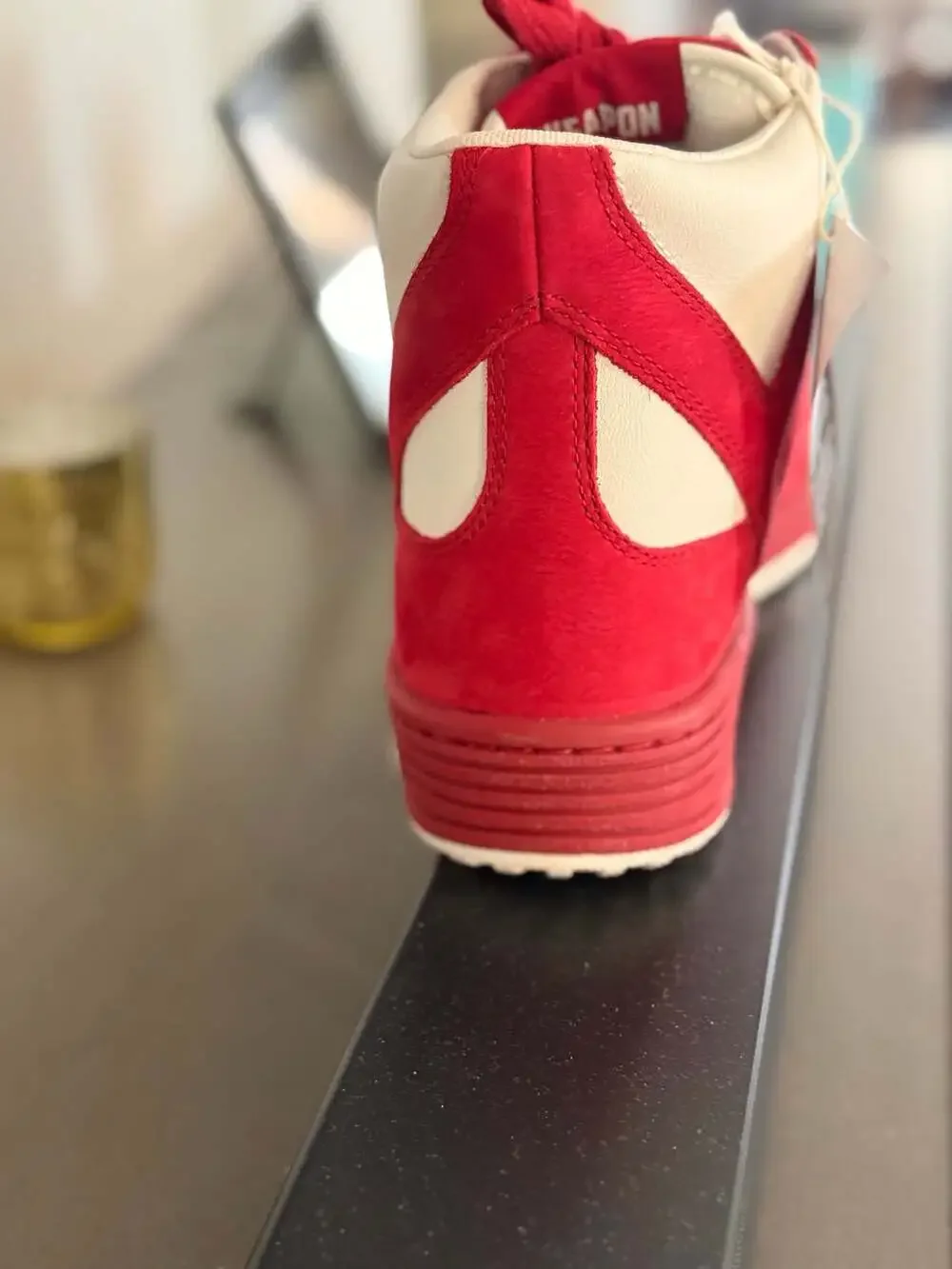 Converse Weapon Luxe Mid Days Ahead Red White Men 8.5 Women 10 A14832C NWT